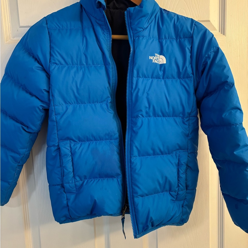 The North Face Kids Blue Puffer Jacket